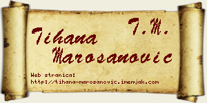 Tihana Marošanović vizit kartica